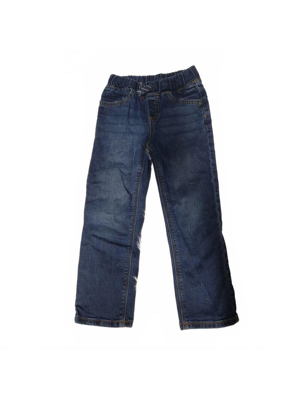 Jumping Beans Dark Wash Straight Leg Pull On Blue Jeans Boys Size 4